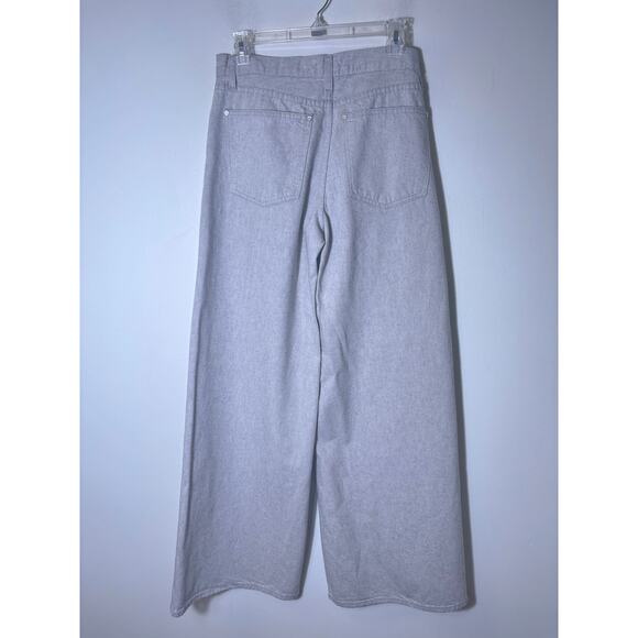 TWP Light Gray Denim Tiny Dancer Extra Wide Leg Jeans Sz 27 - Picture 3 of 3